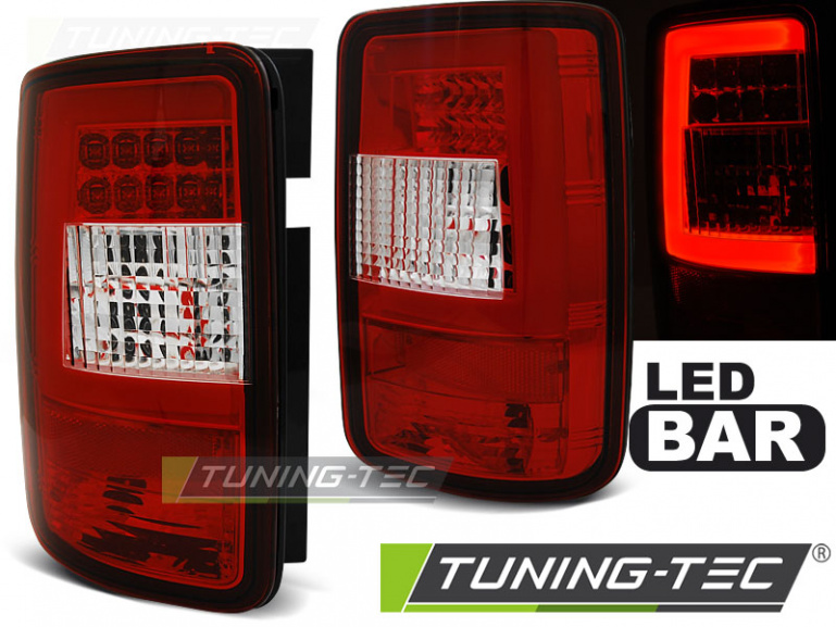 LED Lightbar Design Rückleuchten für VW Caddy 3 (2K) 03-14 rot/klar